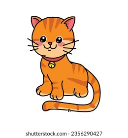 Cute Cat Vector Illustration For your Design Asset
