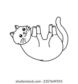 Cute cat vector illustration for your design asset