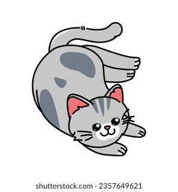 Cute cat vector illustration for your design asset