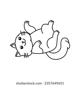 Cute cat vector illustration for your design asset