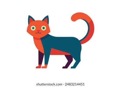 Cute cat vector image artwork illustration