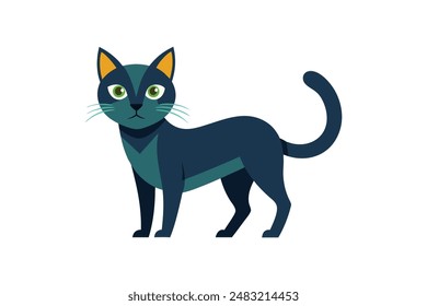 Cute cat vector image artwork illustration