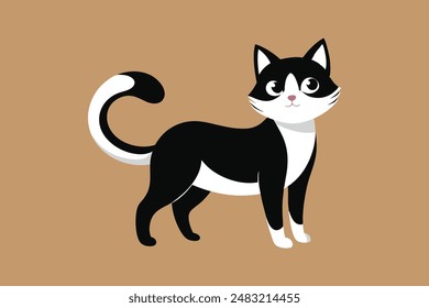 Cute cat vector image artwork illustration