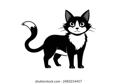 Cute cat vector image artwork illustration