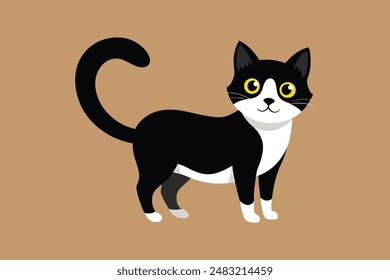 Cute cat vector image artwork illustration