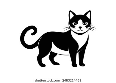 Cute cat vector image artwork illustration