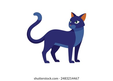 Cute cat vector image artwork illustration