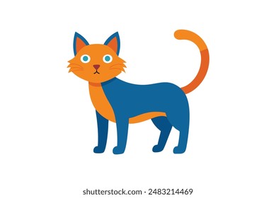 Cute cat vector image artwork illustration