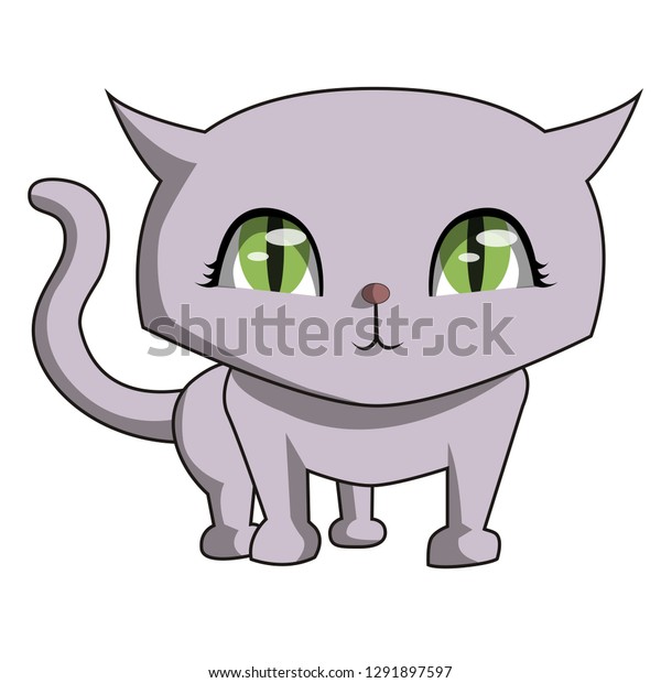 Cute Cat Vector Image Illustrating Very Stock Vector Royalty Free Shutterstock