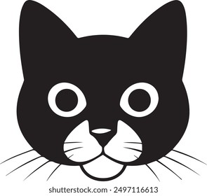 Cute Cat Vector image for multipurpose used for design, Cute cat head vector, t-shirt design Cat head vector, beautiful Cat for t-shirt design