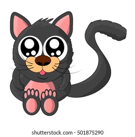 cute cat vector symbol icon design. Beautiful illustration isolated on white background

