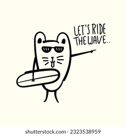 cute cat vector for tee print and background wallpaper