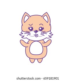 cute cat wild animal with face expression