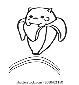 Cute cate very good and coloring page and children book cartoon 