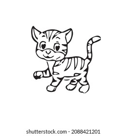 Cute cate very good and coloring page and children book cartoon 
