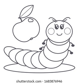 cute caterpillar coloring pages for kids