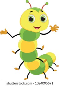 Cute caterpillar cartoon