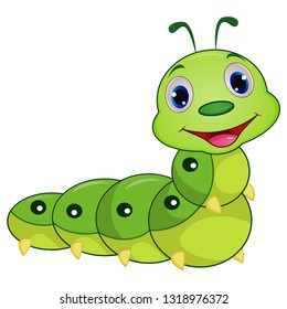 Cute caterpillar cartoon