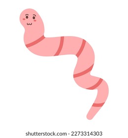 cute caterpillar with smiling faces