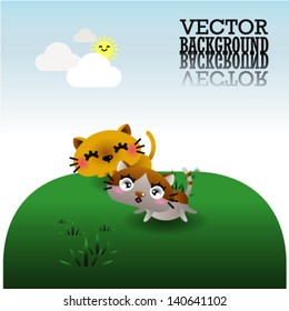 Cute cats card