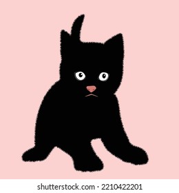 Vector de color de gatos cúrcutos. Colección de diseño de personajes de gatos o gatitos. Conjunto de animales de compañía purrí aislados en segundo plano.