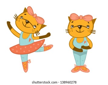 cute cats dancing ballet