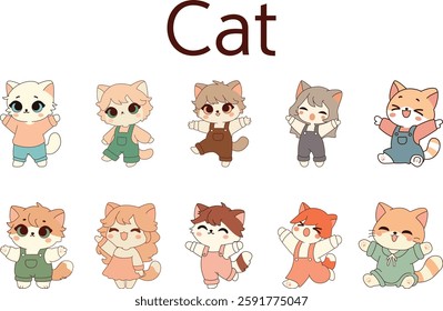Cute Cats in Different Outfits