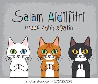 Selamat Hari Raya Aidilfitri Kucing