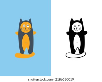 Cute Cats Letter I Logo Designs. It will be suitable for which company or brand name start those letter.