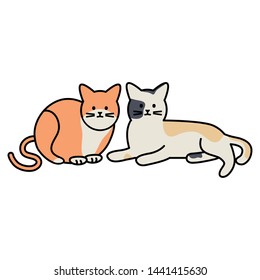 cute cats mascots adorables characters