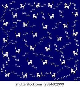 Cute cats. Meow. Color background for children. Childish seamless pattern with cute cat. Creative texture for fabric, textile.  Good for textile fabric design, wrapping paper, website wallpapers.