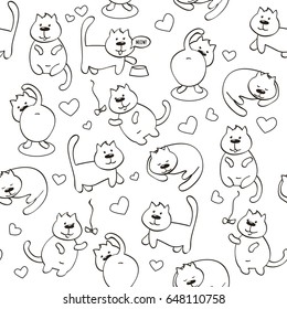 Cute cats pattern