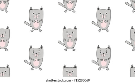 Cute cats pattern