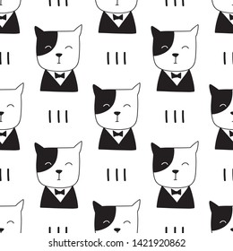 Cute cats pattern  in Scandinavian style, illustration for invitations, greeting cards, posters
