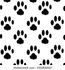 cute cat's paw  animal print