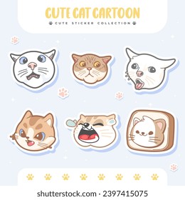 cute cats sticker cartoon 6