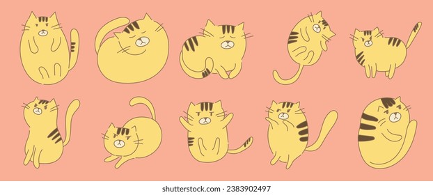 cute Cats in various poses.