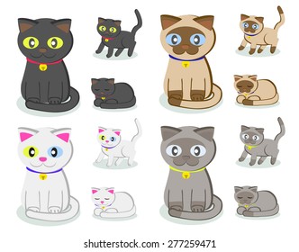 Cute Cats Vector