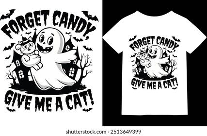 Cute Cat-Themed Halloween Forget Candy, Give Me Cats.