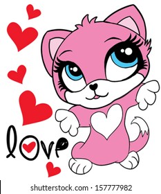 cute cat/T-shirt graphics/cute cartoon characters/cute graphics for kids/Book illustrations/textile graphic/graphic designs for kindergarten/cartoon character design/fashion graphic/cute wallpaper