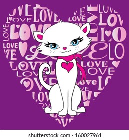 cute cat/T-shirt graphics/cute cartoon characters/cute graphics for kids/Book illustrations/textile graphic/graphic designs for kindergarten/cartoon character design/fashion graphic/cute wallpaper