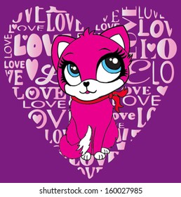cute cat/T-shirt graphics/cute cartoon characters/cute graphics for kids/Book illustrations/textile graphic/graphic designs for kindergarten/cartoon character design/fashion graphic/cute wallpaper