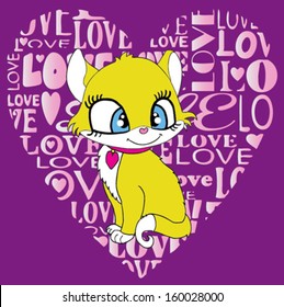 cute cat/T-shirt graphics/cute cartoon characters/cute graphics for kids/Book illustrations/textile graphic/graphic designs for kindergarten/cartoon character design/fashion graphic/cute wallpaper