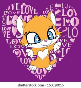 cute cat/T-shirt graphics/cute cartoon characters/cute graphics for kids/Book illustrations/textile graphic/graphic designs for kindergarten/cartoon character design/fashion graphic/cute wallpaper