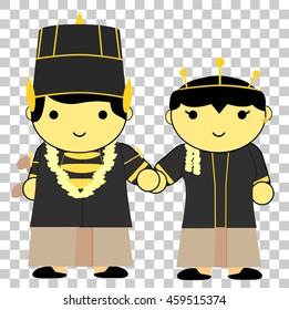 cute central Java bride couple, at transparent effect background
 - Powered by Shutterstock - Get 15% off with code: PIKWIZARD15