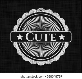 Cute chalk emblem