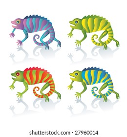 Cute chameleon