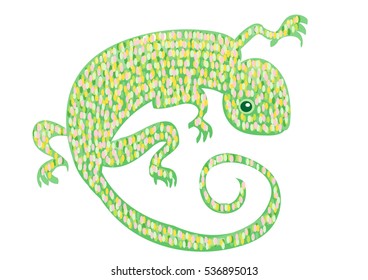 Cute chameleon