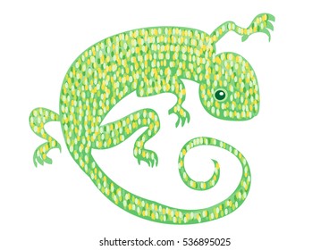 Cute chameleon