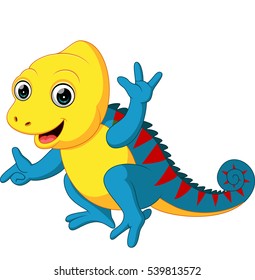 Cute Chameleon cartoon